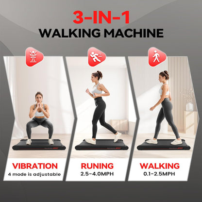 Walking Vibration Pad with Manual Incline